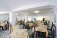 La sala ristorante situata al piano terra. 